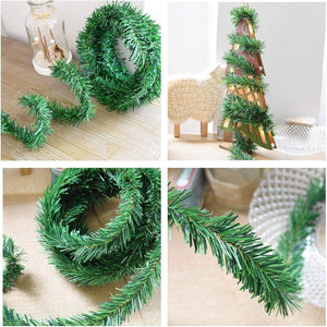 4 Strands Christmas Garland, Total 80 Feet Artificial Pine Garland Soft Greenery Garland for Holiday Wedding - Decotree.co Online Shop