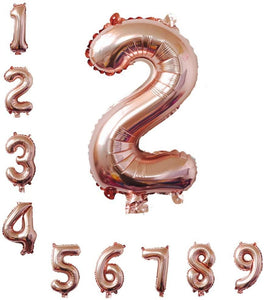 40 Inch Rose Gold Jumbo 1 Number Balloons Huge Giant Balloons Foil Mylar Number Balloons for Birthday Party,Wedding, Bridal Shower Engagement - Decotree.co Online Shop