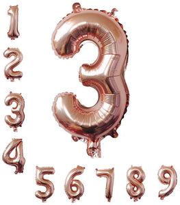 40 Inch Rose Gold Jumbo 1 Number Balloons Huge Giant Balloons Foil Mylar Number Balloons for Birthday Party,Wedding, Bridal Shower Engagement - Decotree.co Online Shop