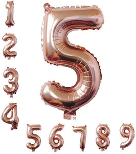 40 Inch Rose Gold Jumbo 1 Number Balloons Huge Giant Balloons Foil Mylar Number Balloons for Birthday Party,Wedding, Bridal Shower Engagement - Decotree.co Online Shop