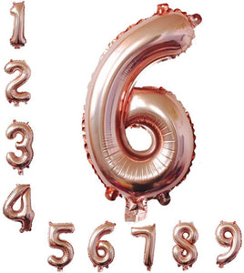 40 Inch Rose Gold Jumbo 1 Number Balloons Huge Giant Balloons Foil Mylar Number Balloons for Birthday Party,Wedding, Bridal Shower Engagement - Decotree.co Online Shop