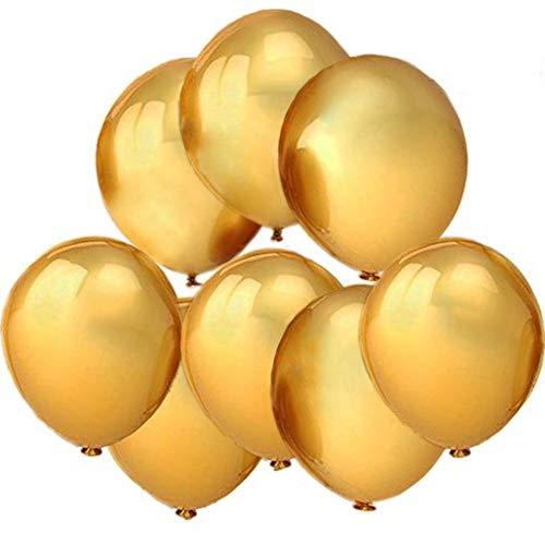 100 Pack Gold Balloons Latex 10" Helium Balloon Gold for Wedding Birthday Party Festival Christmas Decorations - Decotree.co Online Shop