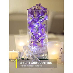 48-Pack Battery Tea Lights Bulk, Flameless LED Tea Lights, with Soft Flickering - Decotree.co Online Shop