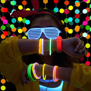 50pcs Neon Glow Balloons Glow in the Dark Supplies for Glow Neon Party - Decotree.co Online Shop