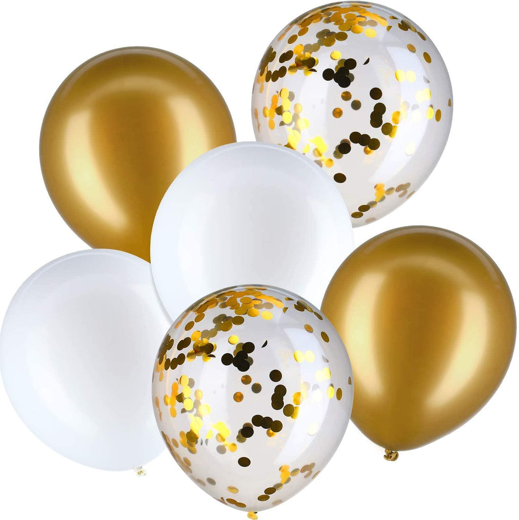 60 Pieces Gold Confetti Balloons / 12 Inch Latex Party Balloons - Decotree.co Online Shop