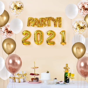 60 Pieces Gold Confetti Balloons / 12 Inch Latex Party Balloons - Decotree.co Online Shop