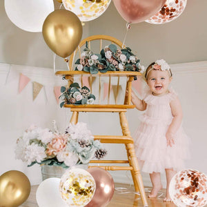 60 Pieces Gold Confetti Balloons, 12 Inches Party Balloons With Golden Paper Confetti Dots For Party Decorations Wedding Decorations - Decotree.co Online Shop