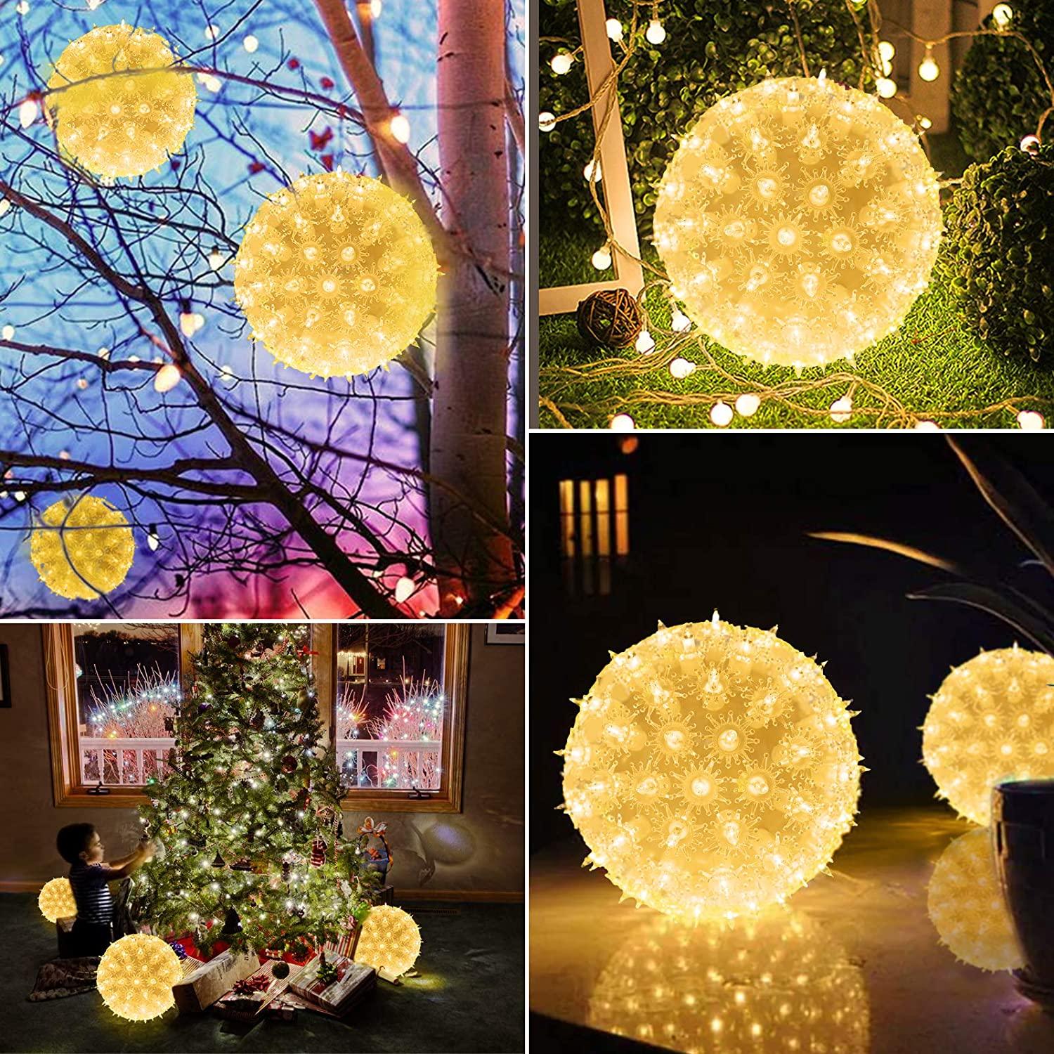 6ââ‚?Christmas Starlight Sphere Outdoor Clear Ball Hanging Lights - Decotree.co Online Shop