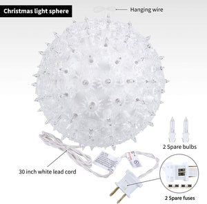 6ââ‚?Christmas Starlight Sphere Outdoor Clear Ball Hanging Lights - Decotree.co Online Shop