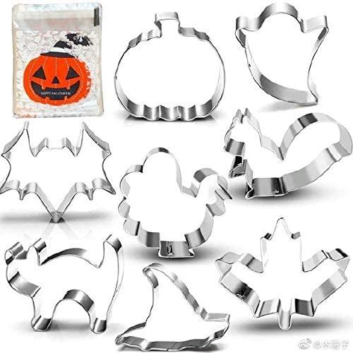 8 Pieces Halloween Thanksgiving Fall Cookie Cutter Set - Decotree.co Online Shop