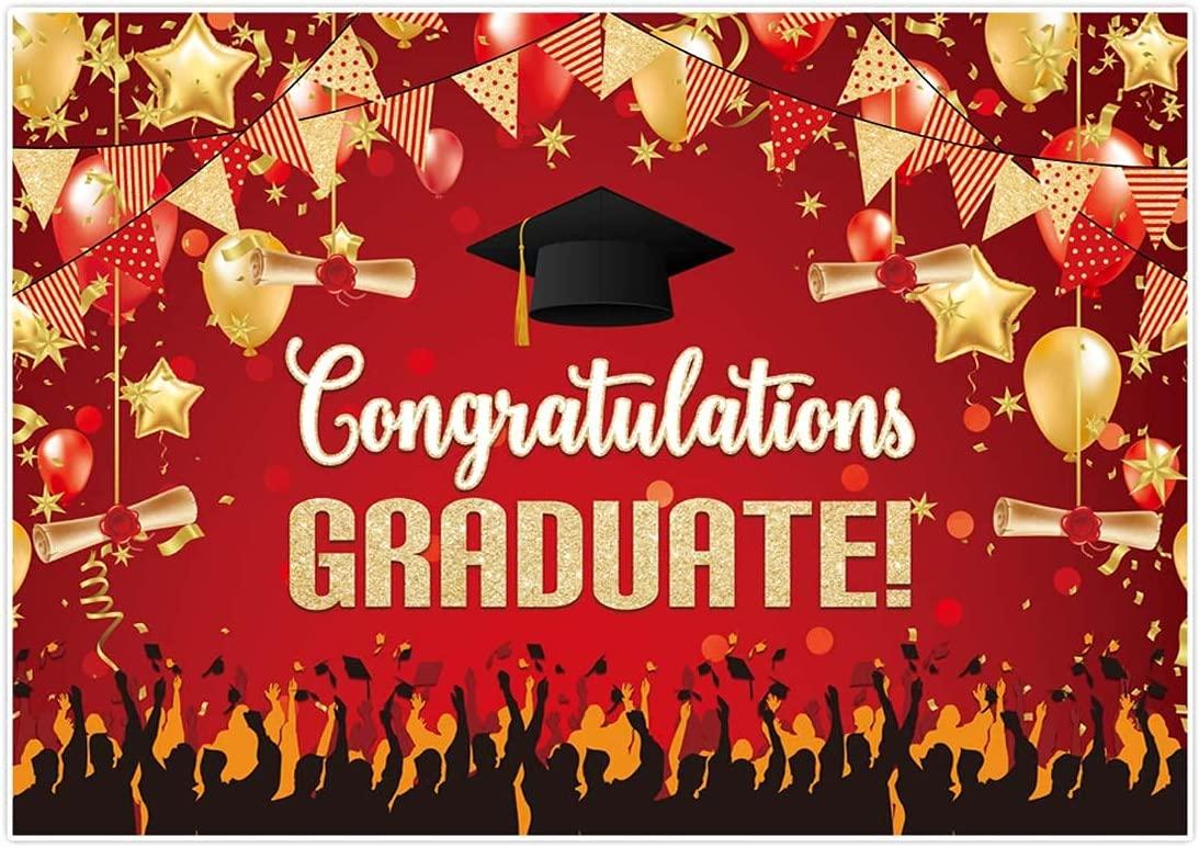 82" x 59" Graduation Backdrop for Photography Congrats Grad Class of 2022 Prom Party Supplies Decorations - Decotree.co Online Shop