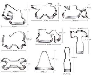 9 Pieces Construction Cookie Cutter Set for Kids Construction Themed Birthday Party - Decotree.co Online Shop