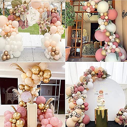 92pcs Party Balloon Arch kit Peach Coral Balloons Party Decoration Baby Show Birthday Wedding Backdrop Decor - Decotree.co Online Shop