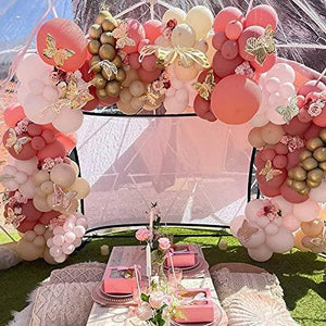 92pcs Party Balloon Arch kit Peach Coral Balloons Party Decoration Baby Show Birthday Wedding Backdrop Decor - Decotree.co Online Shop