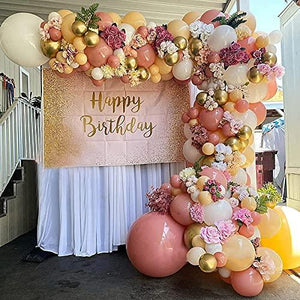 92pcs Party Balloon Arch kit Peach Coral Balloons Party Decoration Baby Show Birthday Wedding Backdrop Decor - Decotree.co Online Shop