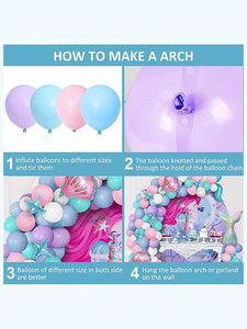 93pcs Mermaid Balloon Garland Kit - Decotree.co Online Shop