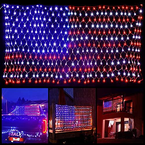 American Flag Lights, Waterproof Led Flag Net Light of The United States - Decotree.co Online Shop