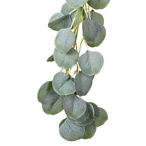 Artificial Eucalyptus Garland Faux Silk Eucalyptus Leaves Vines Handmade Garland Greenery Wedding Backdrop Arch Wall Decor - Decotree.co Online Shop