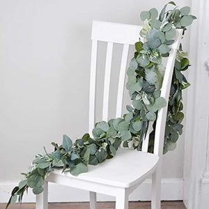 Artificial Eucalyptus Garland Faux Silk Eucalyptus Leaves Vines Handmade Garland Greenery Wedding Backdrop Arch Wall Decor - Decotree.co Online Shop