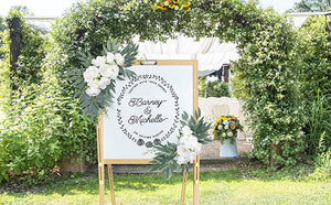 Artificial Flower Swag Set of 2 Wedding Welcome Sign Decorations Wedding Arch Flowers Garland - Decotree.co Online Shop