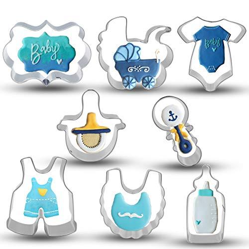 Baby Shower Cookie Cutter Set - 8 Piece Stainless Steel Cutters Molds - Decotree.co Online Shop