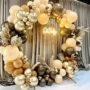 Baby Shower Decoration 140Pcs Coffee Balloon Arch Garland Kit 1st Birthday Backdrop Party - Decotree.co Online Shop