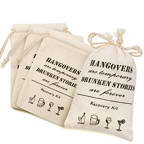 Bachelorette Hangover Kit Bags, Cotton Wedding Survival Recovery Kit Bags Bridal Shower Bachelorette Party Favor Gift Decoration - Decotree.co Online Shop