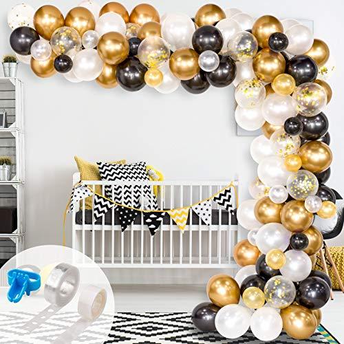 Balloon Arch & Garland Kit, Metal Latex Balloons for Wedding, Birthday and Graduation 120Pcs with tools - Decotree.co Online Shop