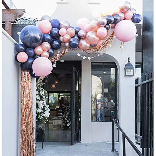 Balloon Garland Kit 128 Pcs Navy Blue Pink Balloon Arch for Gender Reveal Party Supplies Baby Shower Birthday - Decotree.co Online Shop