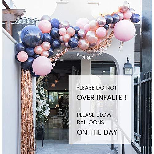 Balloon Garland Kit 128 Pcs Navy Blue Pink Balloon Arch for Gender Reveal Party Supplies Baby Shower Birthday - Decotree.co Online Shop