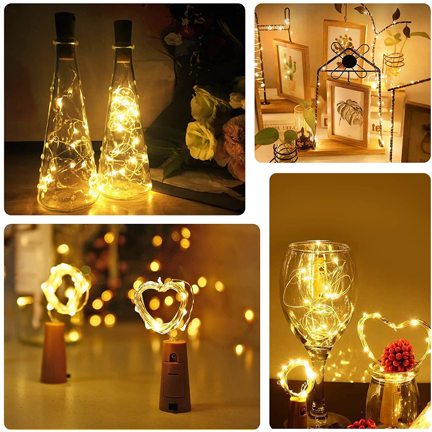 Battery Operated Cork String Lights for Jar Party - Decotree.co Online Shop