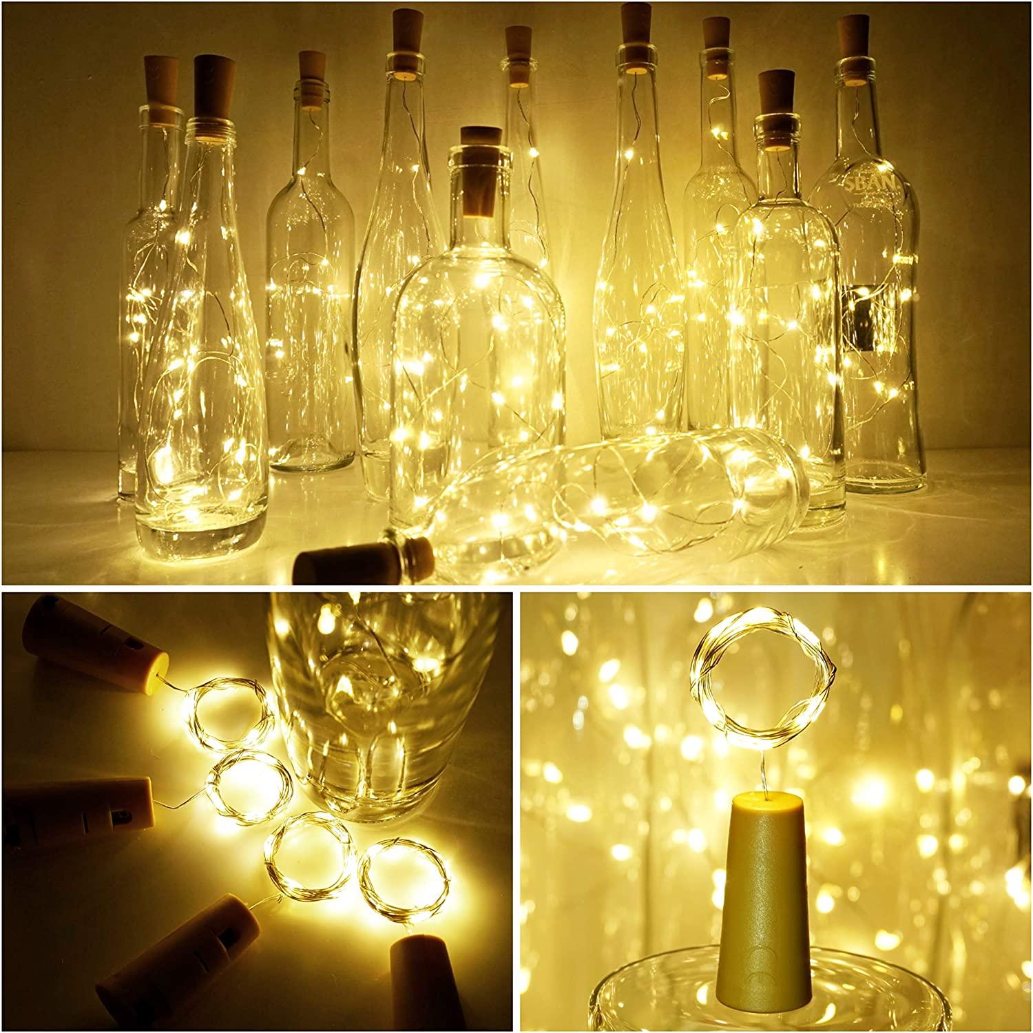 Battery Operated Cork String Lights for Jar Party - Decotree.co Online Shop