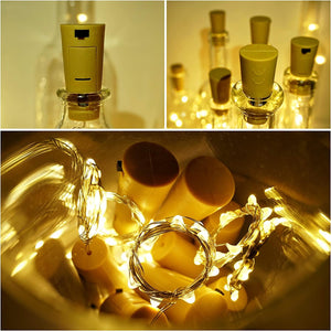 Battery Operated Cork String Lights for Wedding - Decotree.co Online Shop