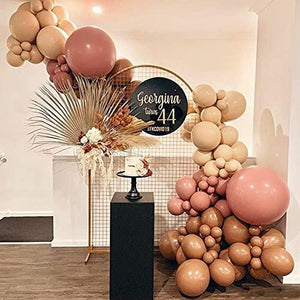 Bean Paste Color Balloon Kit 124PCS 18In 12In 10In 5In Horse Skin Color Balloon Arch Garland - Decotree.co Online Shop