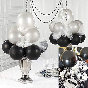 Black Balloons,100-Pack, 12-Inch, Latex Balloons - Decotree.co Online Shop