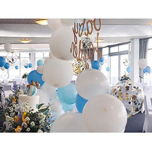 Blue Confetti Balloons 100Pcs Matte Party Latex Balloon Garland Arch Kit for Baby Shower Birthday Party Decoration - Decotree.co Online Shop