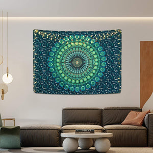 Bohemian Mandala Tapestry Hippie Tapestries Psychedelic Peacock Boho Tapestry Wall Hanging for Bedroom - Decotree.co Online Shop