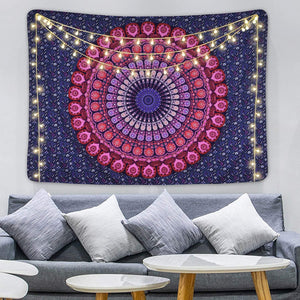 Bohemian Mandala Tapestry Hippie Tapestries Psychedelic Peacock Boho Tapestry Wall Hanging for Bedroom - Decotree.co Online Shop