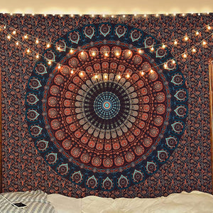 Bohemian Mandala Tapestry Hippie Tapestries Psychedelic Peacock Boho Tapestry Wall Hanging for Bedroom - Decotree.co Online Shop