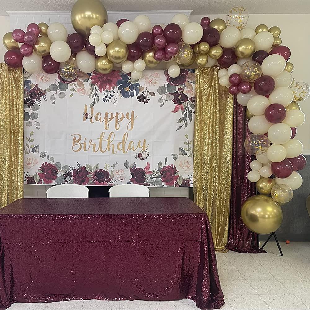 Burgundy Balloon Garland Kit, 117pcs 5/12inch Burgundy Balloons - Decotree.co Online Shop