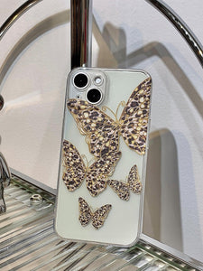 Butterfly Print Clear Phone Case - Decotree.co Online Shop