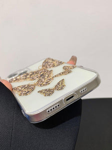 Butterfly Print Clear Phone Case - Decotree.co Online Shop