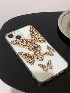 Butterfly Print Clear Phone Case - Decotree.co Online Shop