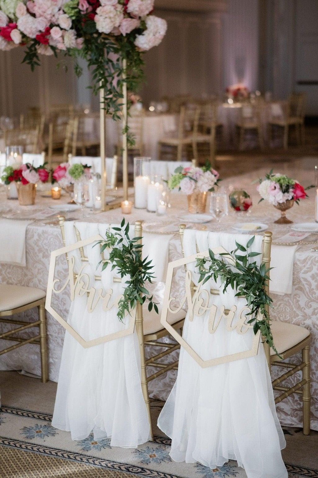 Chiffon Chiavari Wedding Chair Sash Set of 6 Sashes - Decotree.co Online Shop