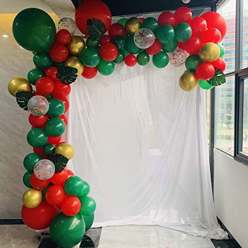 Christmas Balloon Garland Arch kit 115 Pieces with Xmas Red Green Balloon for Christmas Party Decorations - Decotree.co Online Shop