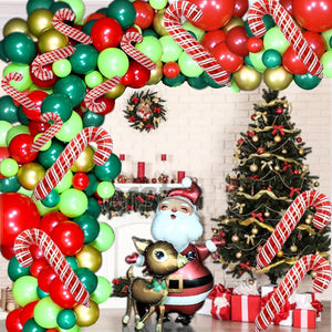 Christmas Balloon Garland Arch kit 129 Pieces with Xmas Balloon, Elk Balloon - Decotree.co Online Shop