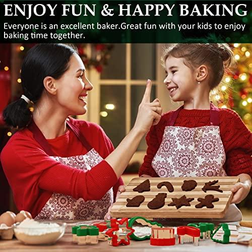 Christmas Cookie cutters Set 16 Pieces, Holiday Cookie Cutters with Comfort Grip - Decotree.co Online Shop