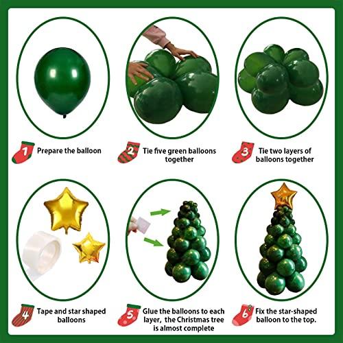 Christmas Decorations Balloon Arch Garland Kit, 87 pcs Xmas Party Supplies Balloon Ornaments Set - Decotree.co Online Shop