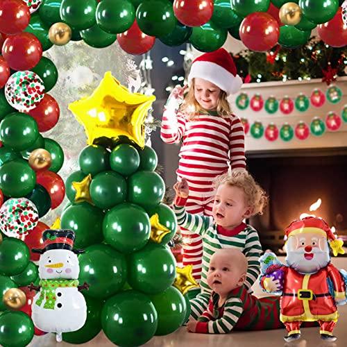 Christmas Decorations Balloon Arch Garland Kit, 87 pcs Xmas Party Supplies Balloon Ornaments Set - Decotree.co Online Shop