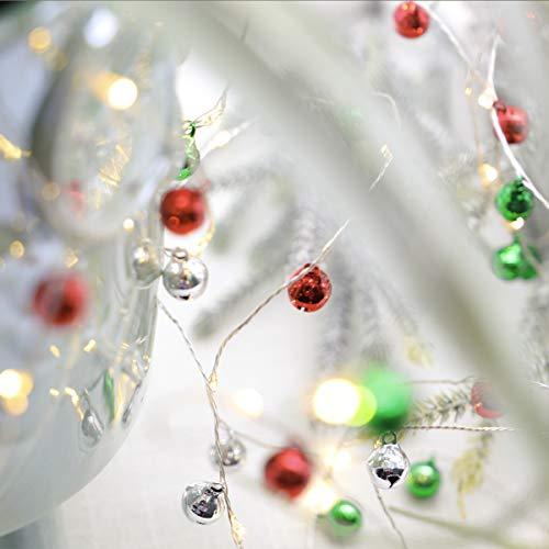 Christmas String Lights 10ft 60 LEDs 60 Jingle Bells Copper Wire with Remote Control for Winter Festival Christmas Eve Evening Gift Party - Decotree.co Online Shop